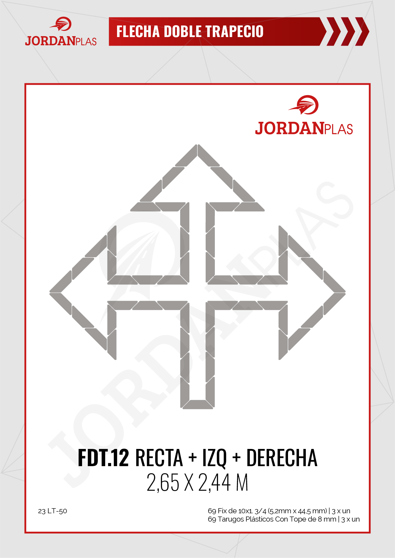 FDT12 Recta + Izq + Der